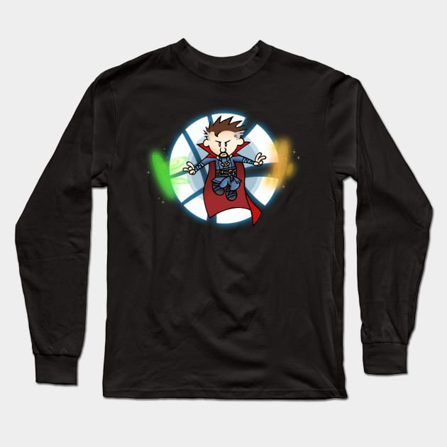 Calvin Strange Long Sleeve T-Shirt by Apgar Arts